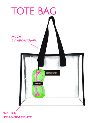 Tote bag Fluor Hearts