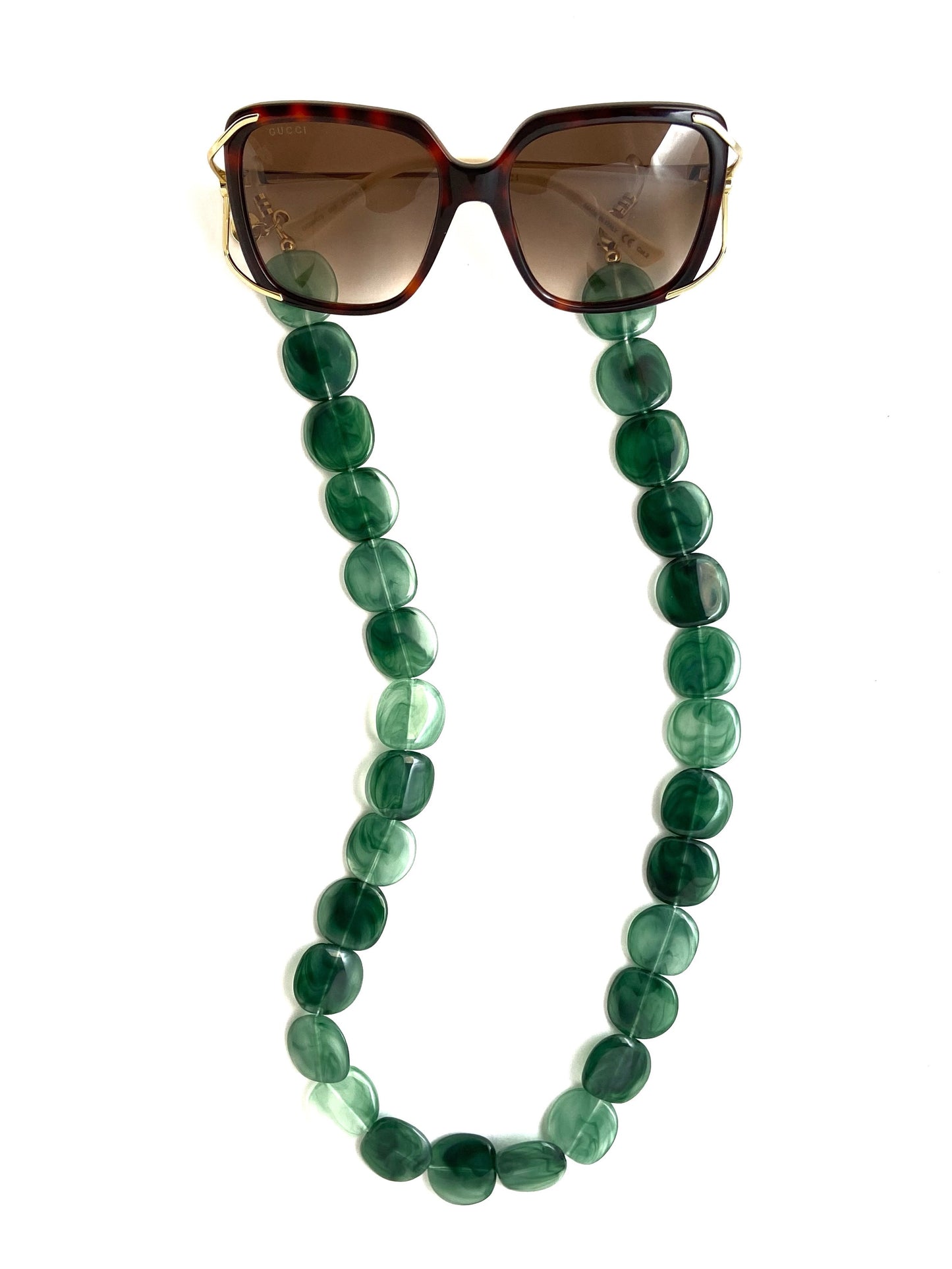 Corrente de Óculos Ágata - Verde